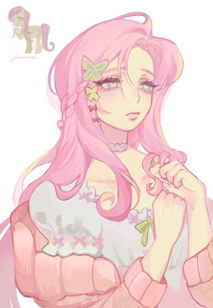fluttershy half fluttershy half